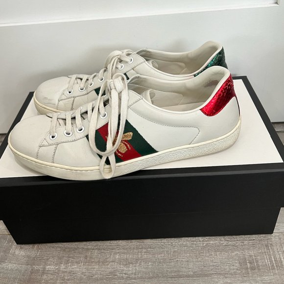 MEN'S Gucci ACE EMBROIDERED SNEAKER - Picture 8 of 12
